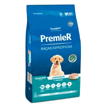 Racao Premier Racas Especificas Labrador Filhotes 12kg lateral